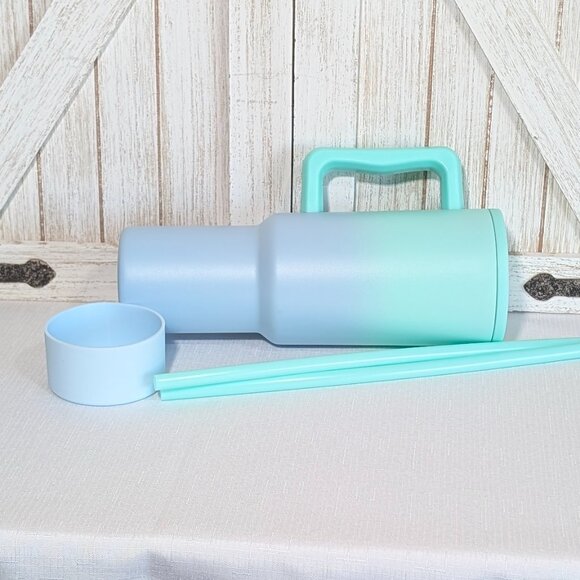 Simple Modern Cool Mint Ombre 40 oz Trek Tumbler with Handle NIB - Picture 9 of 11